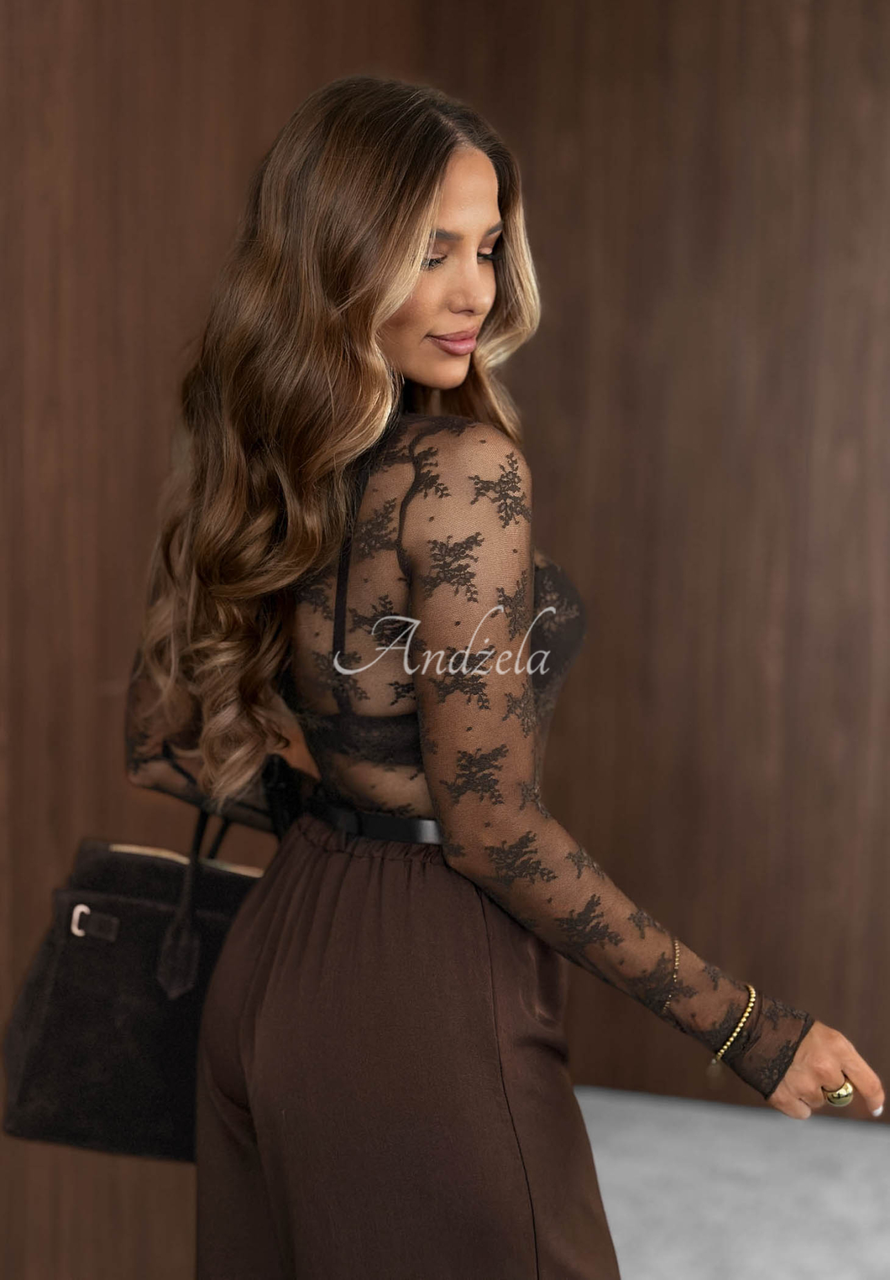Bluză din dantelă cu mânecă lungă Blush Season