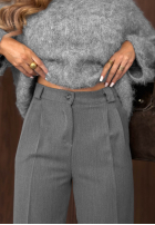 Eleganckie spodnie Pantaloni de tip țigaretă Good Choices gri