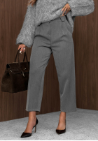 Eleganckie spodnie Pantaloni de tip țigaretă Good Choices gri