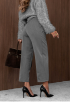 Eleganckie spodnie Pantaloni de tip țigaretă Good Choices gri