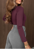 Body longsleeve Soft Reset ciocolatii