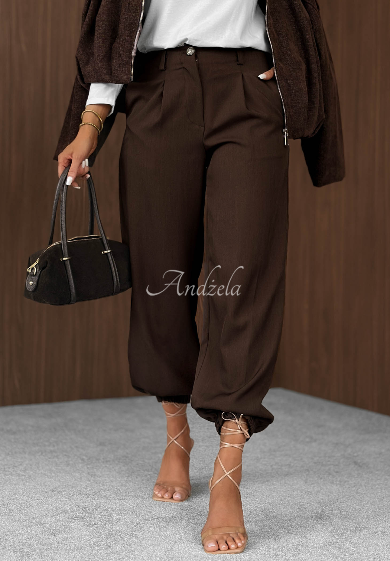 Pantaloni jogger eleganți cu elastic în talie Good For Me