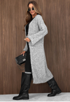 Długi Cardigan Cozy Haven negru