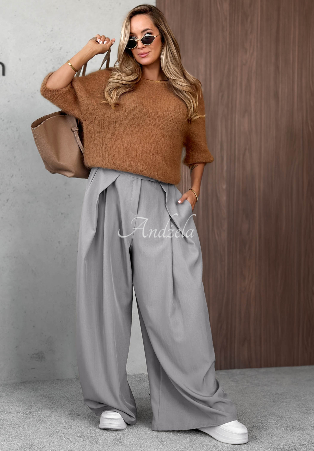 Pulover din mohair cu mâneci scurte Soft Serenity