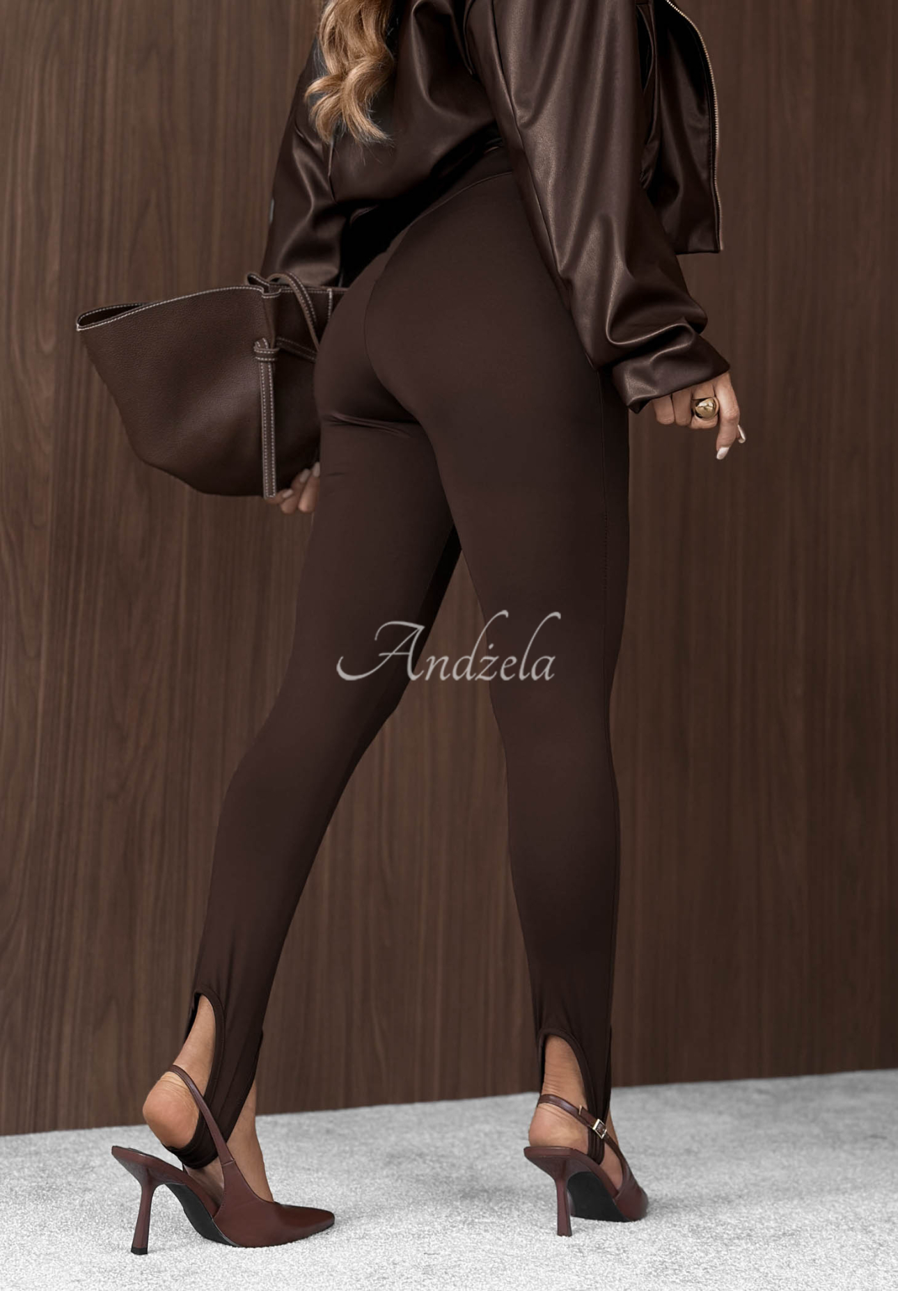 Colanți simpli mulați cu baretă Fine Shape