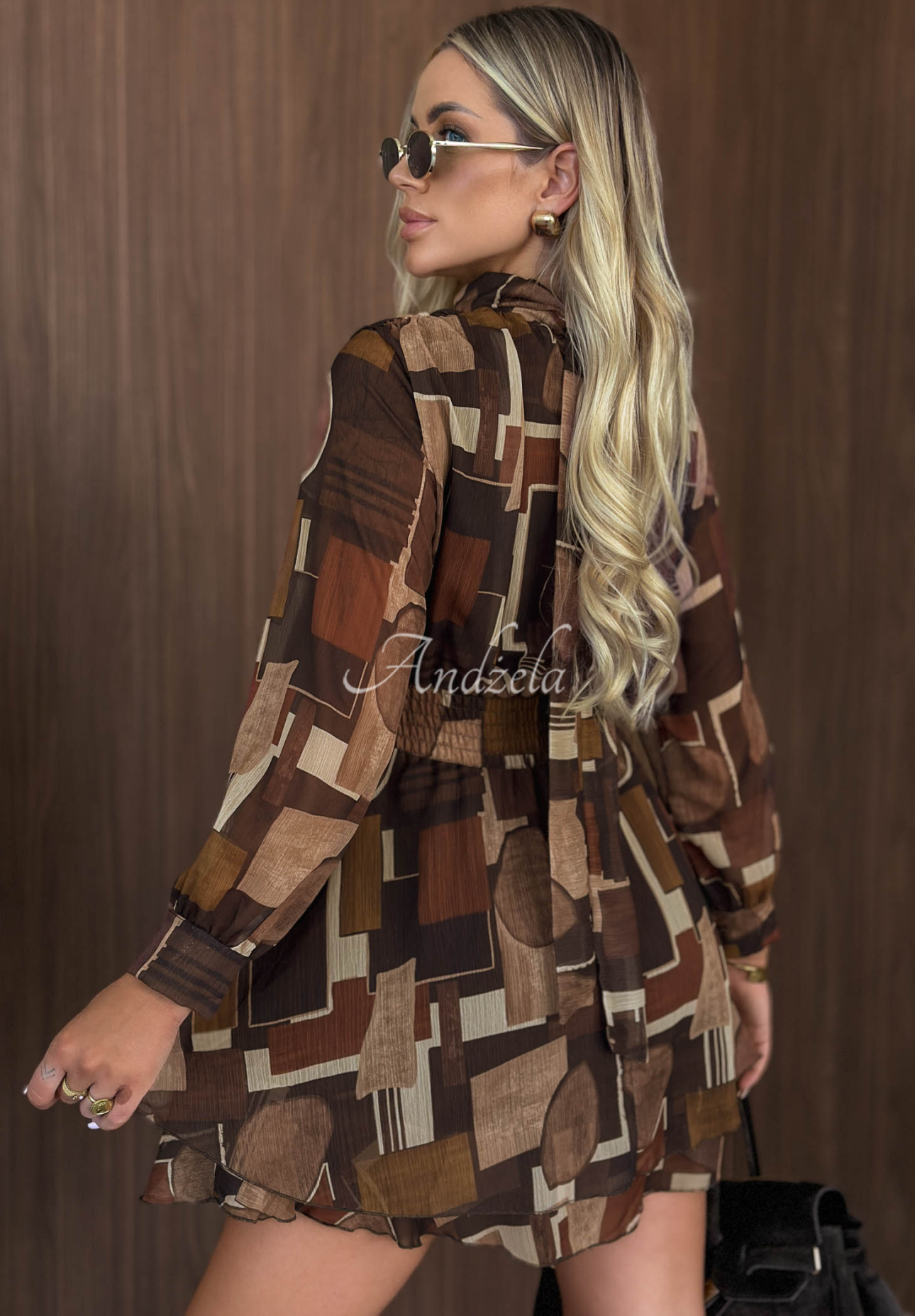 Rochie mini cu imprimeu October Dream