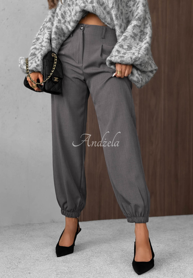 Pantaloni jogger eleganți cu elastic &icirc;n talie Good For Me