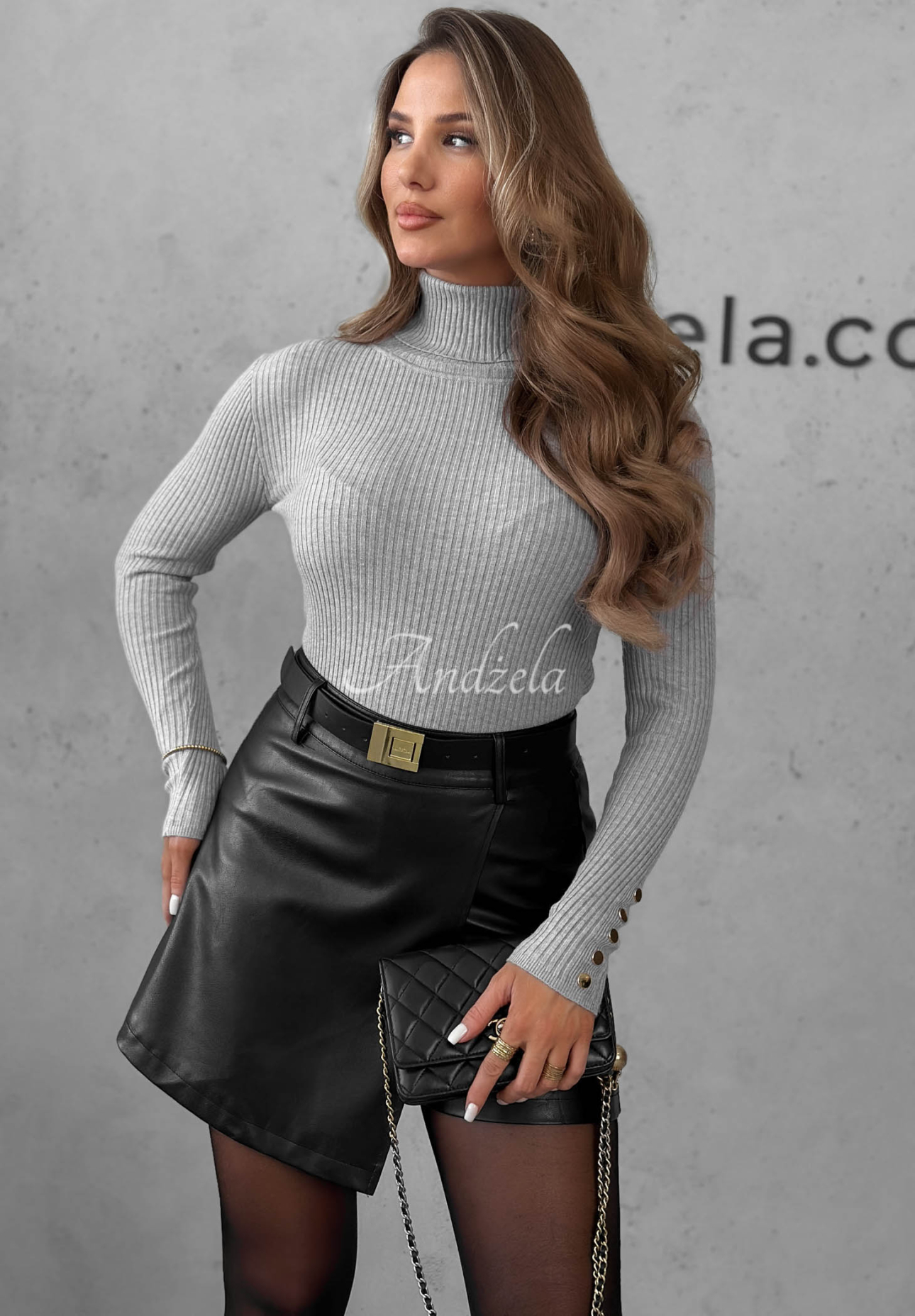 Bluză cu striații, tip longsleeve, din vâscoză Seasonal Basic