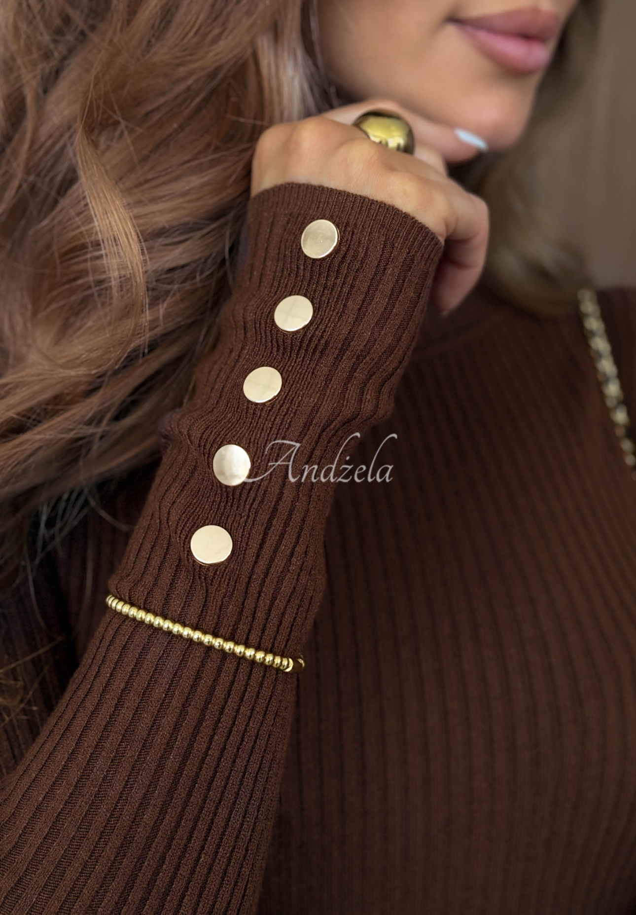 Bluză cu striații, tip longsleeve, din vâscoză Seasonal Basic