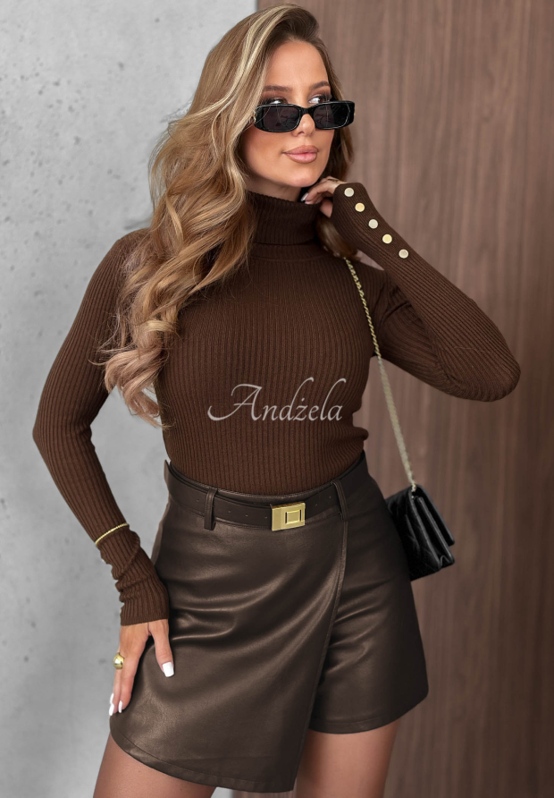 Bluză cu striații, tip longsleeve, din v&acirc;scoză Seasonal Basic