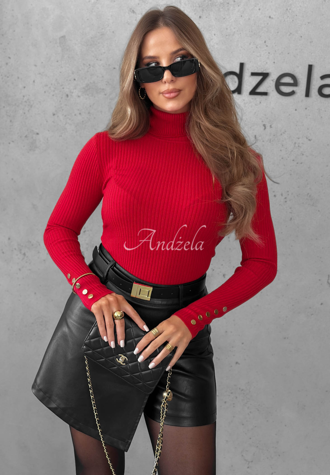 Bluză cu striații, tip longsleeve, din vâscoză Seasonal Basic