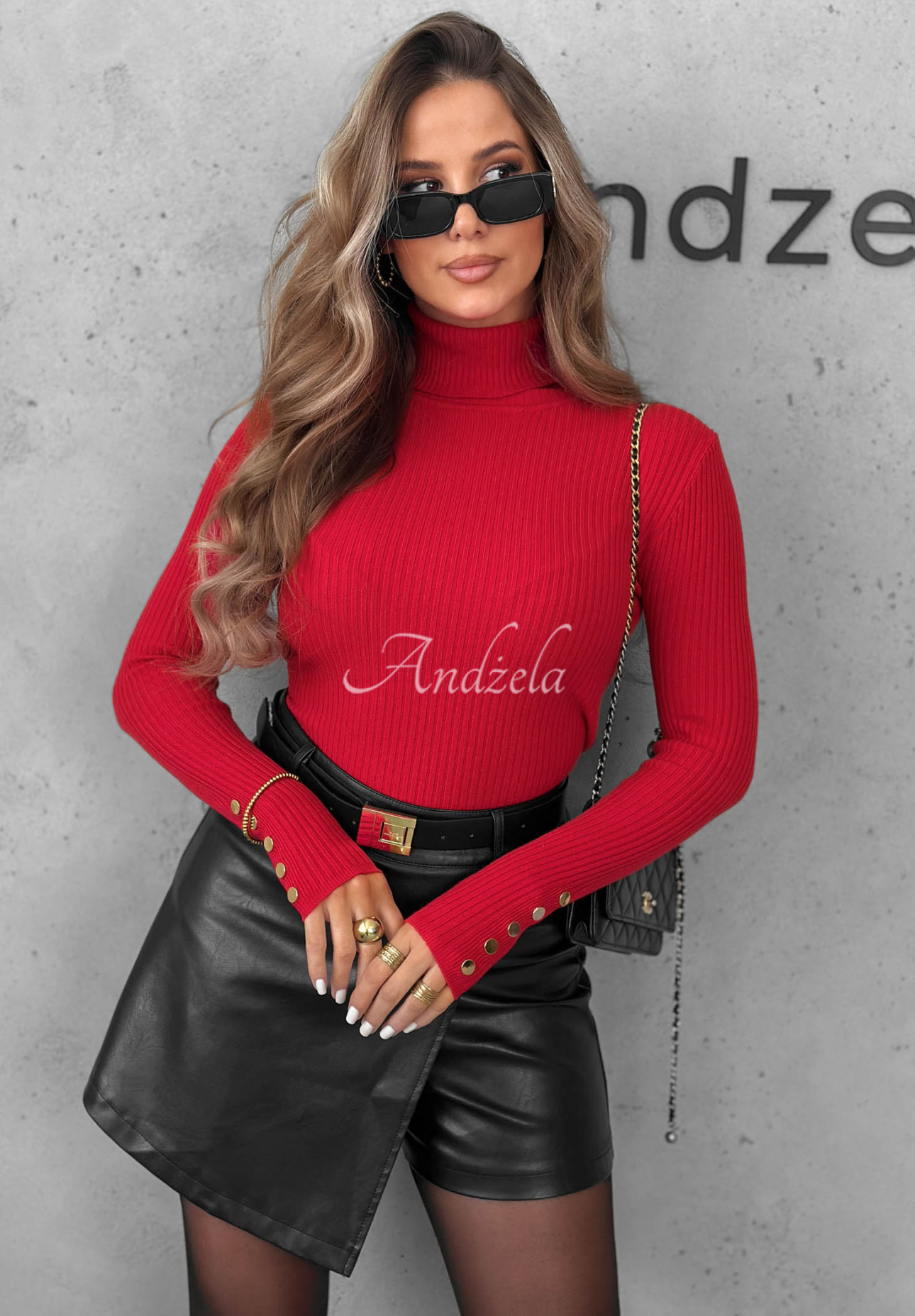 Bluză cu striații, tip longsleeve, din vâscoză Seasonal Basic