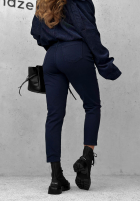 Pantaloni din denim z paskiem Nothing More jasnogranatowe