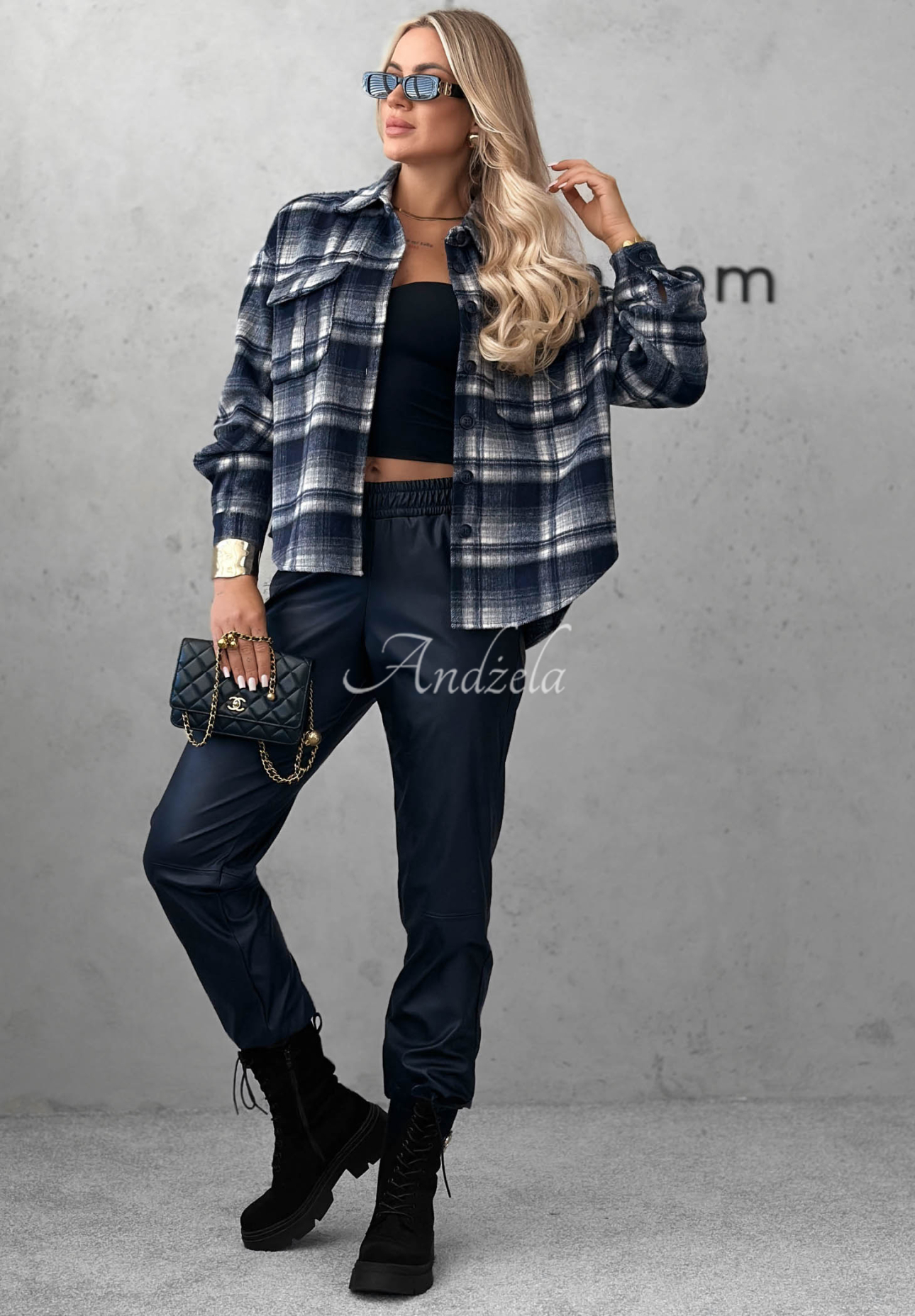 Cămașă în carouri cu lână Maple Plaid