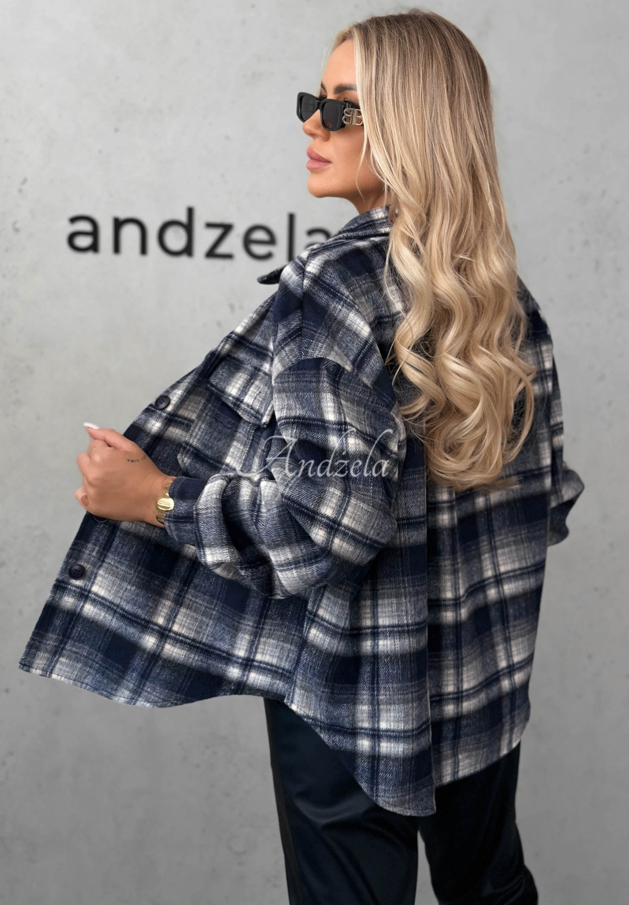 Cămașă în carouri cu lână Maple Plaid