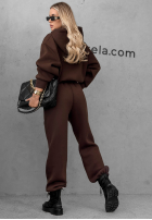 Compleu de trening Hanorac i Pantaloni Wrong Address ciocolatiu