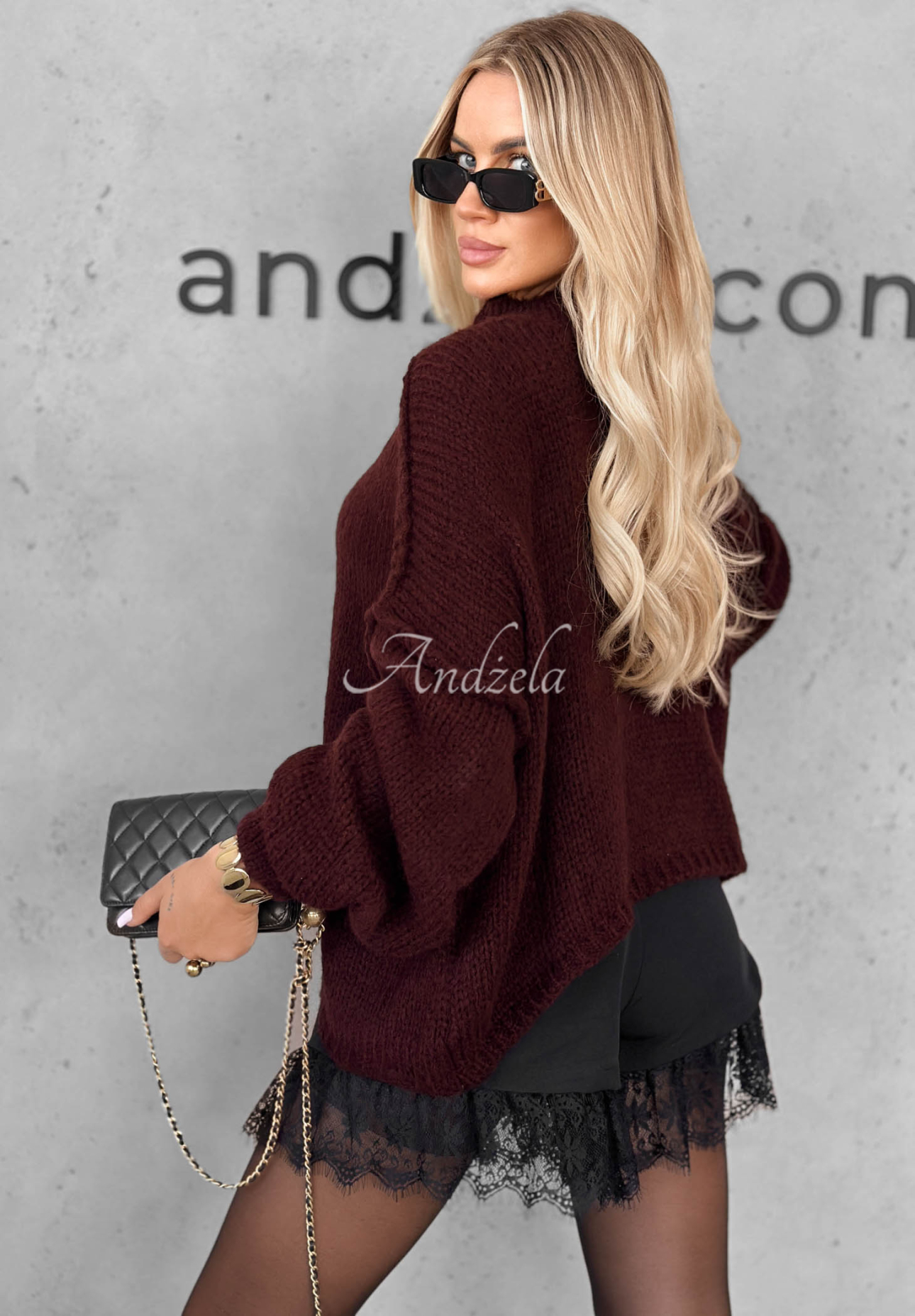 Pulover moale oversize November Mist
