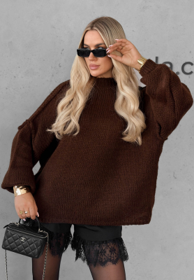 Pulover moale oversize November Mist