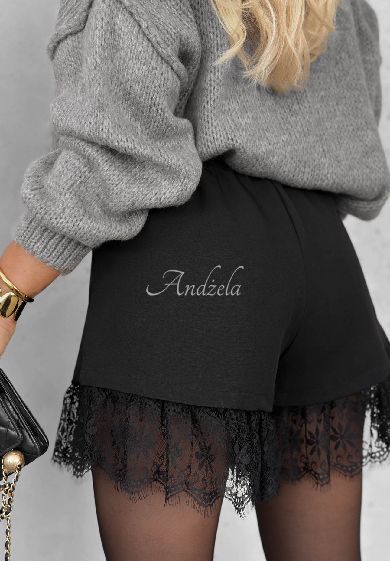 Pantaloni scurți cu dantelă Fall Icon