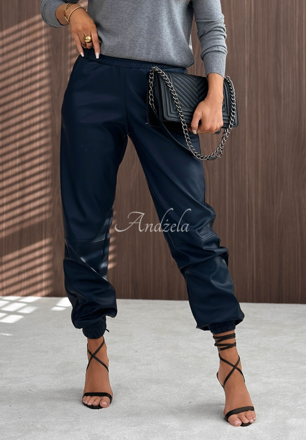 Pantaloni jogger din piele Maybe Forever