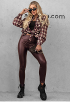 Skórzane Colanți Be Like Me negre