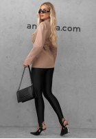clasic Sacou z paskiem Bella Chic negru