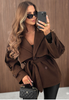 Dwurzędowy Palton  z kołnierzem Timeless Charm camel
