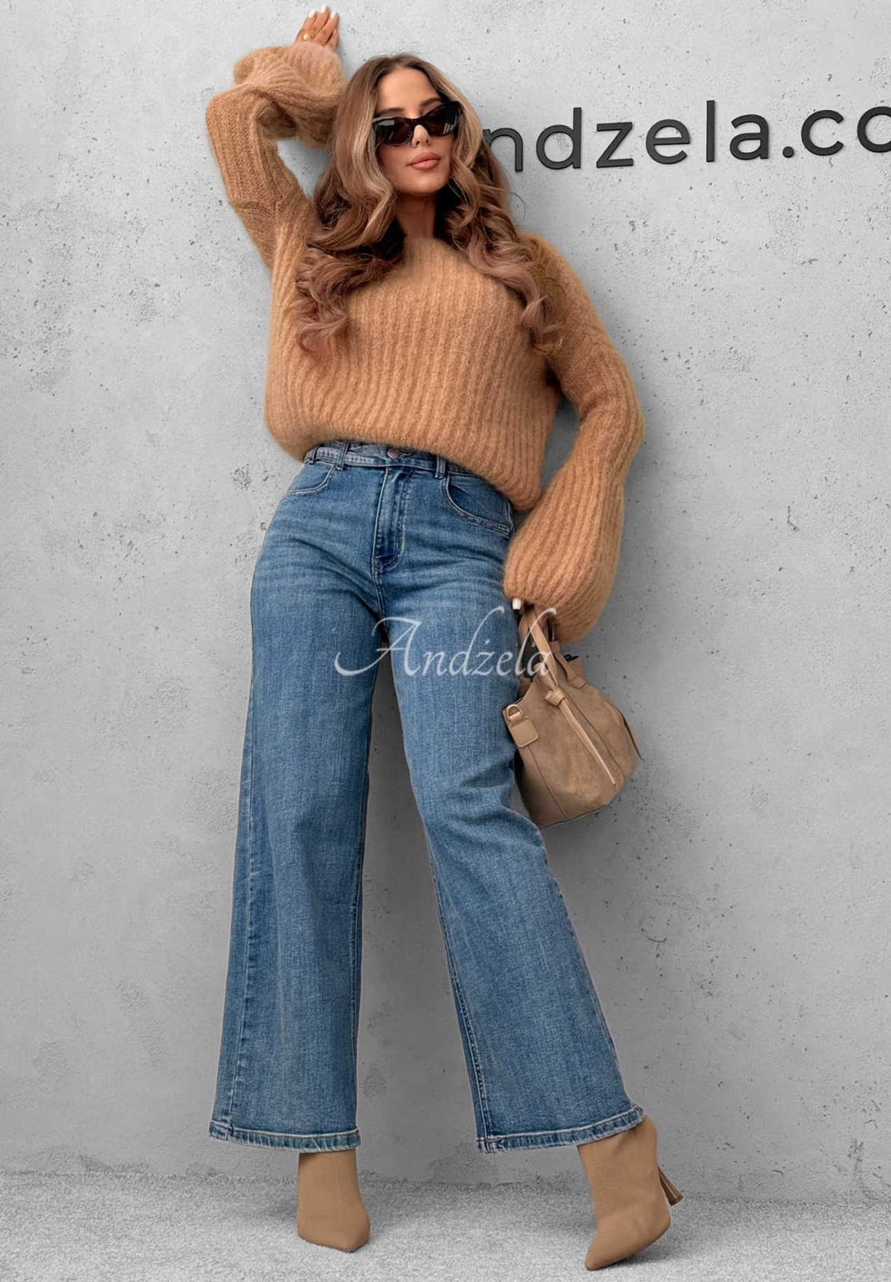 Pulover de mohair Cocomore Cloudly cu mâneci largi