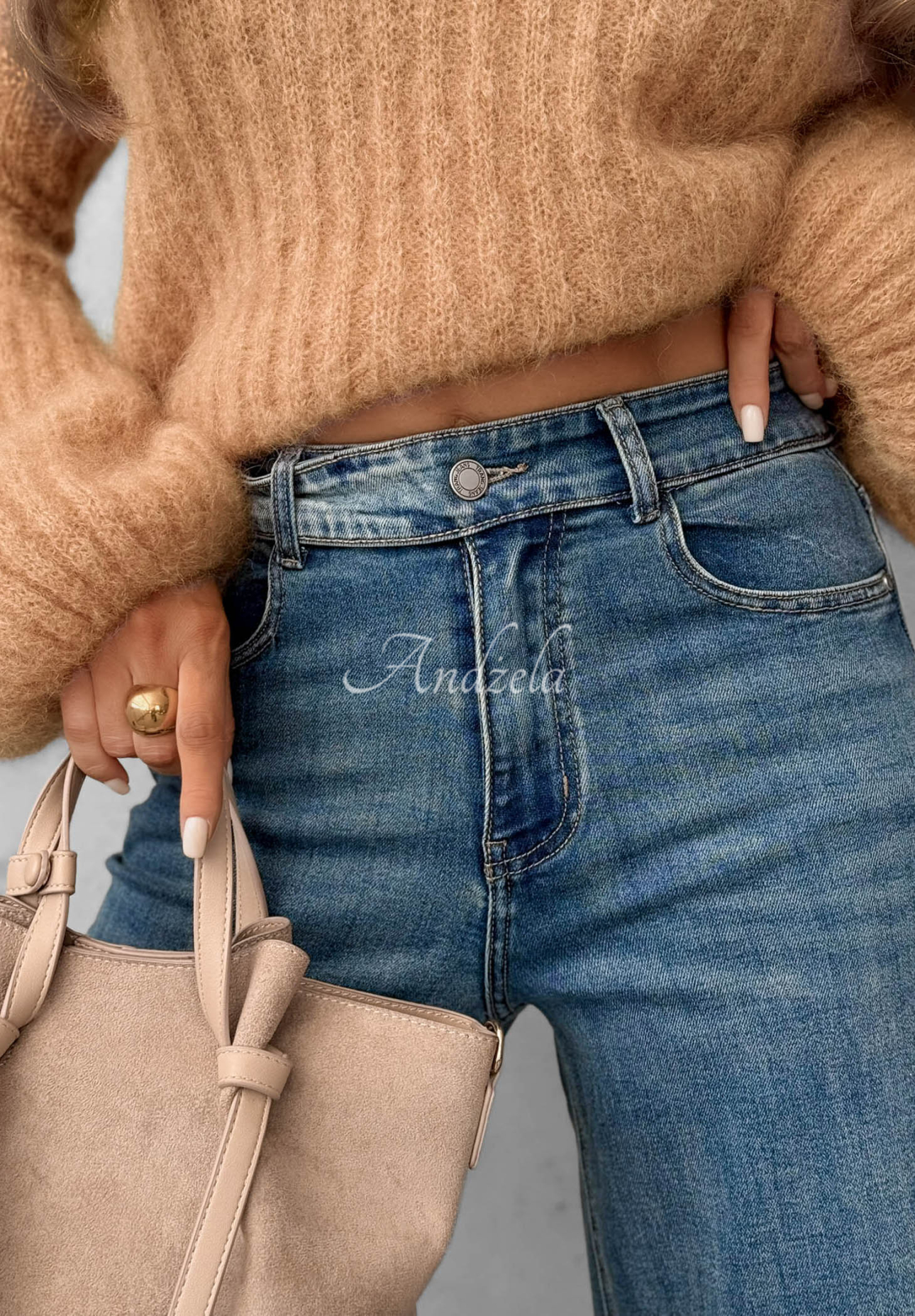 Blugi wide leg Cozy Streets
