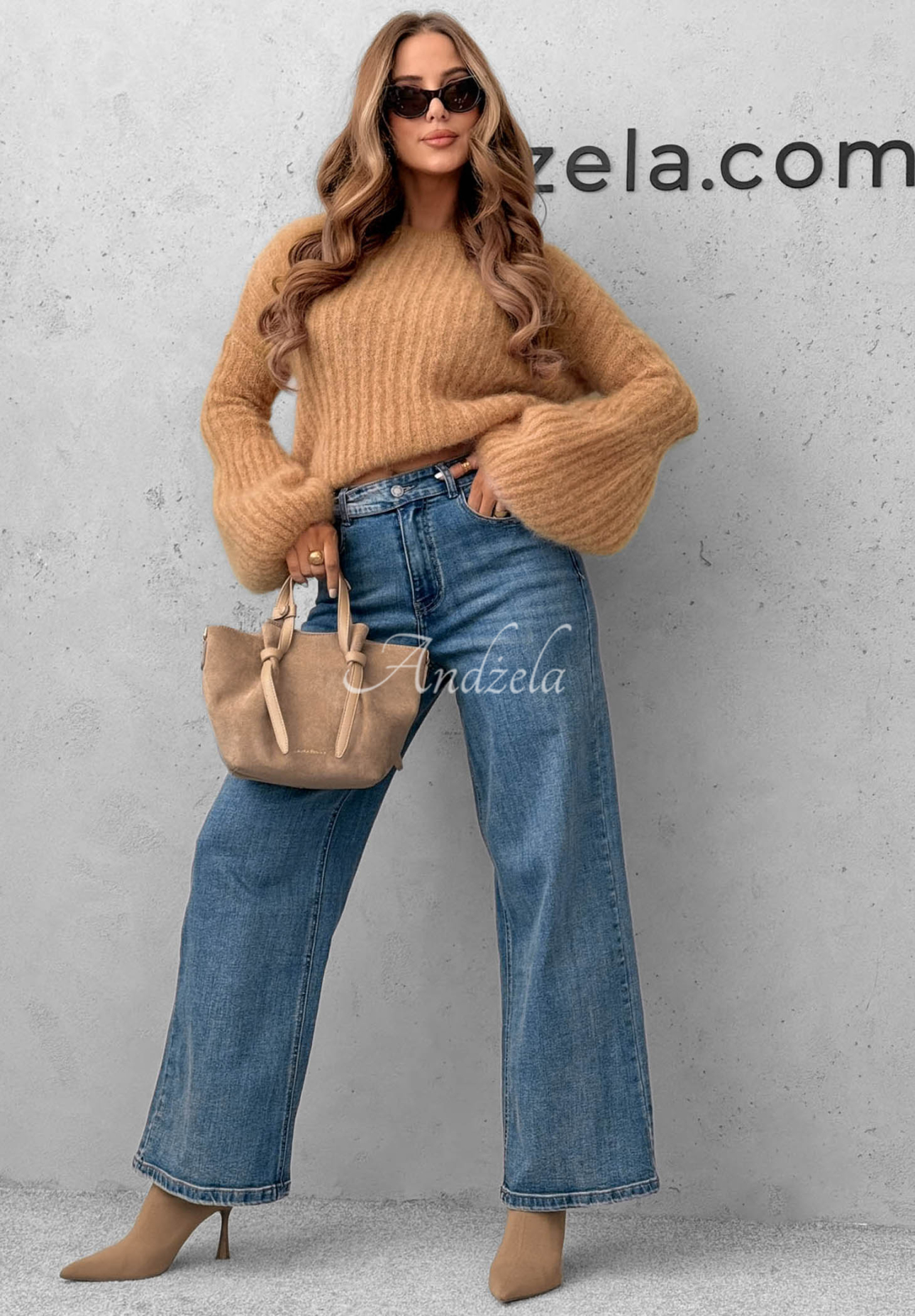 Blugi wide leg Cozy Streets