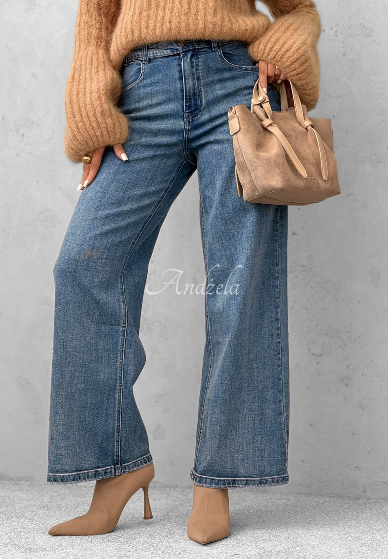 Blugi wide leg Cozy Streets