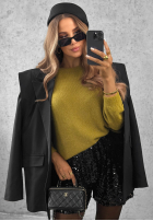Krótkie cekinowe spodenki Sparkle Desire negre