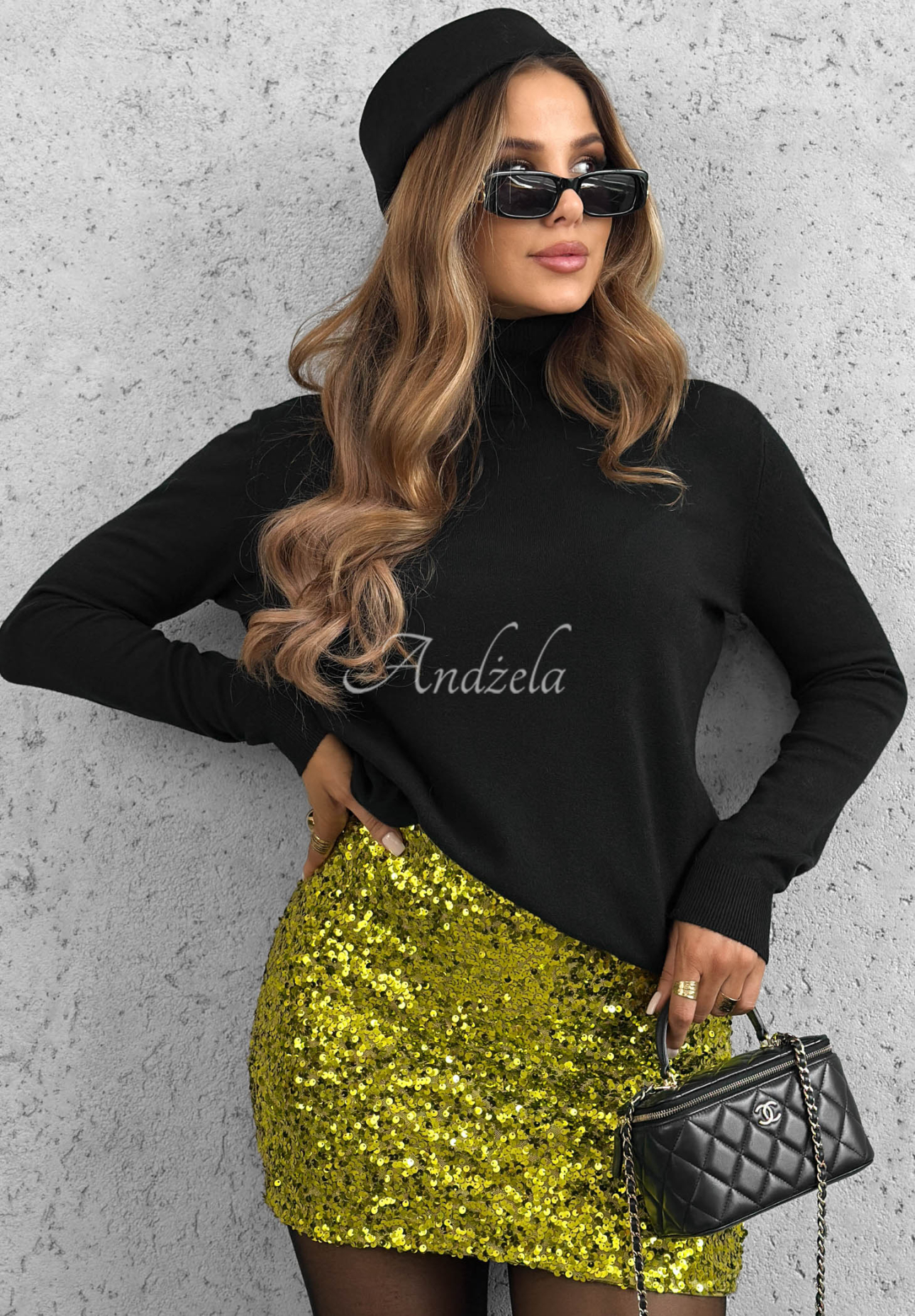 Fustă mini cu paiete Glitter Doll