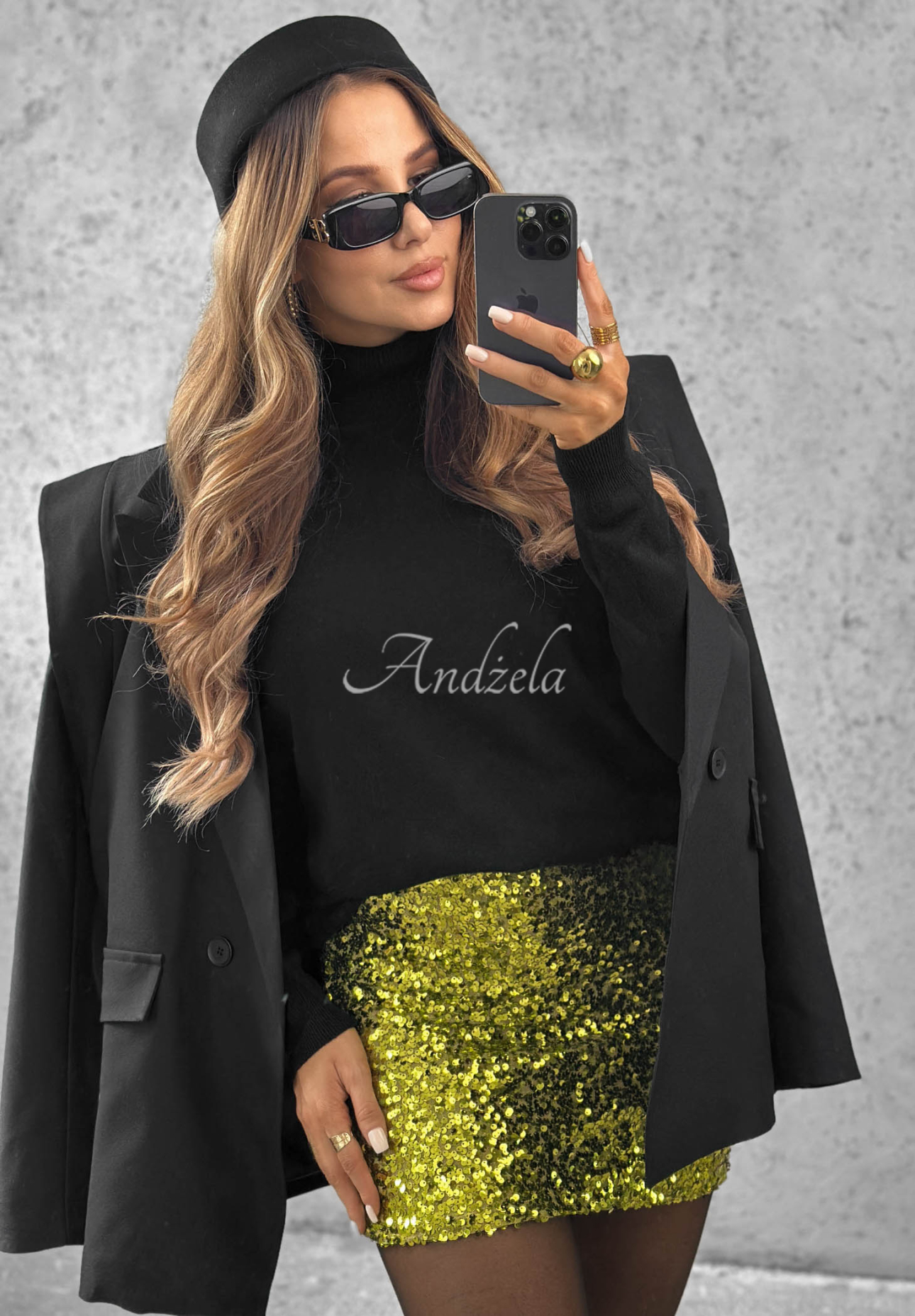 Fustă mini cu paiete Glitter Doll
