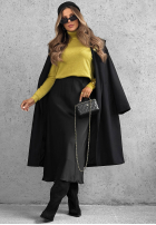 Satynowa Fustă maxi Secret Moment negru