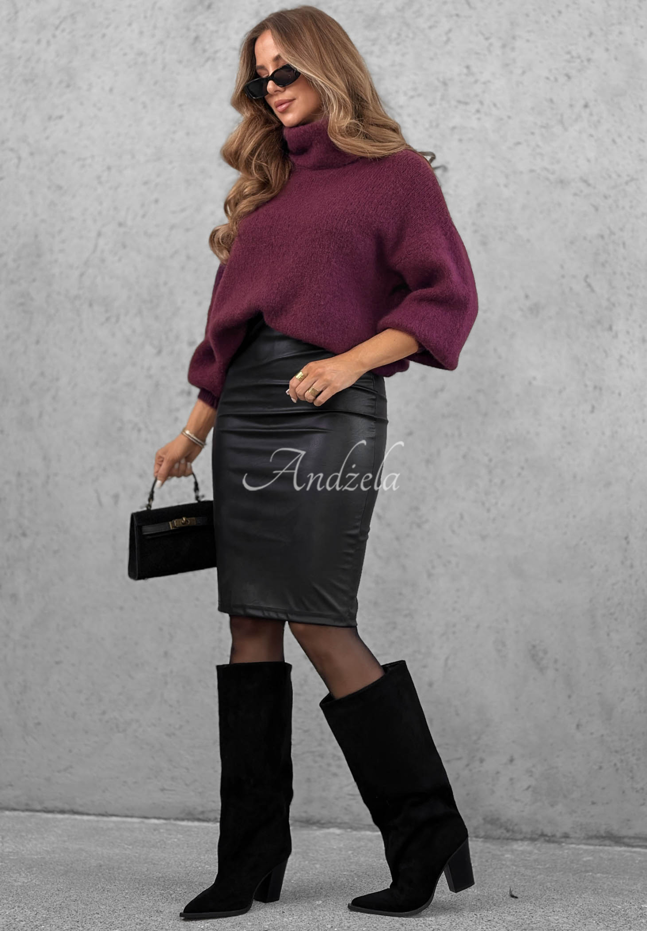 Fustă creion din piele Secret Look