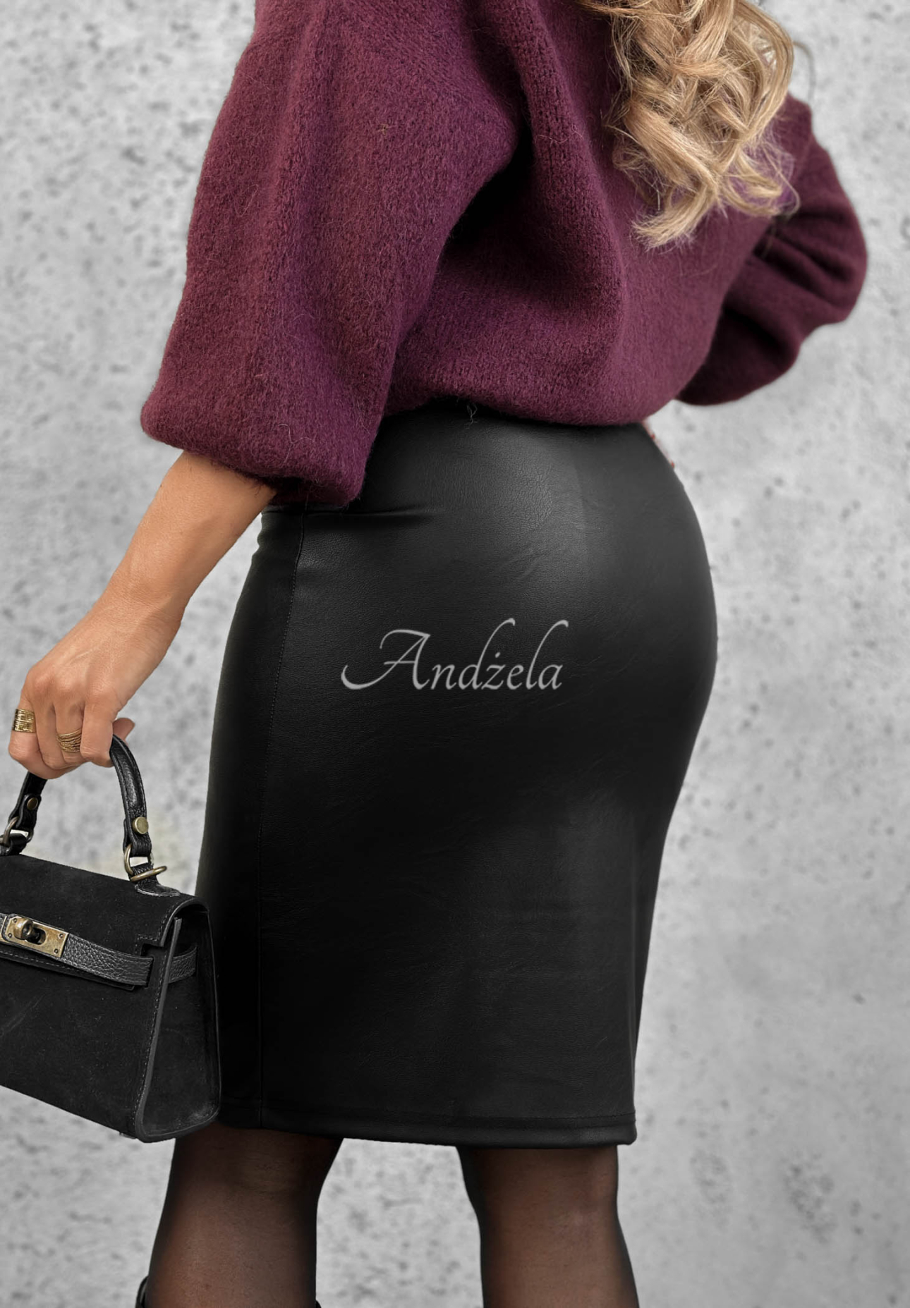 Fustă creion din piele Secret Look