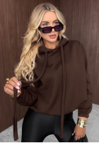 Hanorac z kapturem oversize Not Quite negru