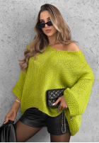 Pulover oversize Gentle Cuddle ciocolatiu