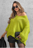 Pulover oversize Gentle Cuddle ciocolatiu