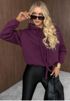 Hanorac z kapturem oversize Not Quite negru