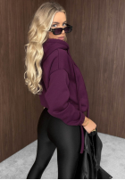Hanorac z kapturem oversize Not Quite negru