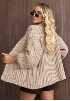 Krótki Cardigan Simply Cozy ciocolatiu