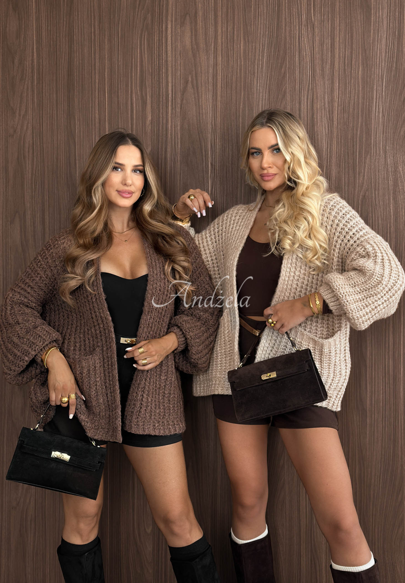 Cardigan scurt cu lână Simply Cozy