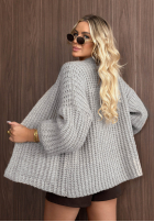 Krótki Cardigan Simply Cozy ciocolatiu