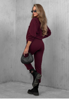 Bawełniany Compleu de trening Misty Melody burgundowy