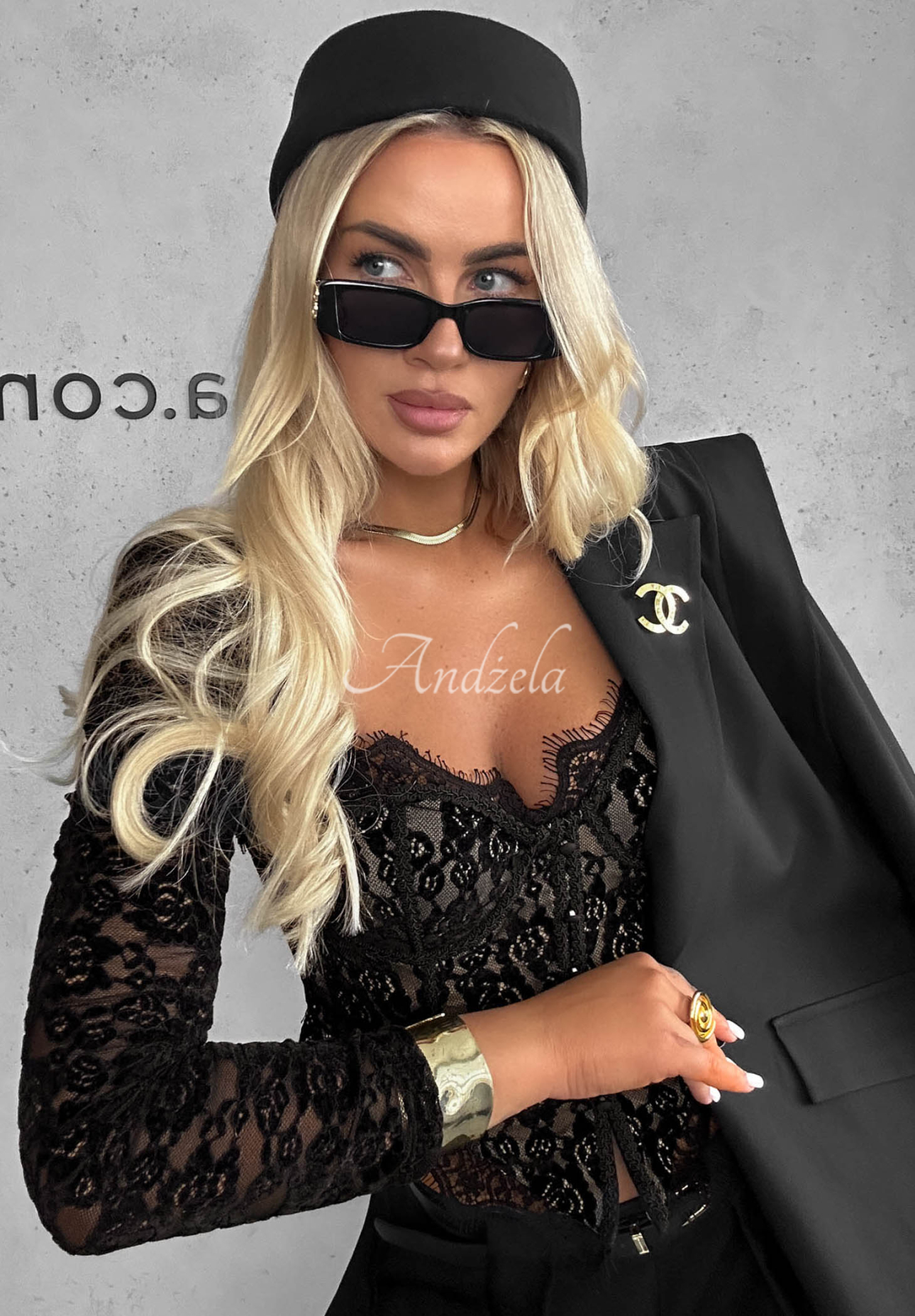 Bluză corset cu mânecă lungă din dantelă Pure Seduction