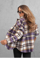 Cămașă wierzchnia w kratę Chestnut Check czerwono-albă