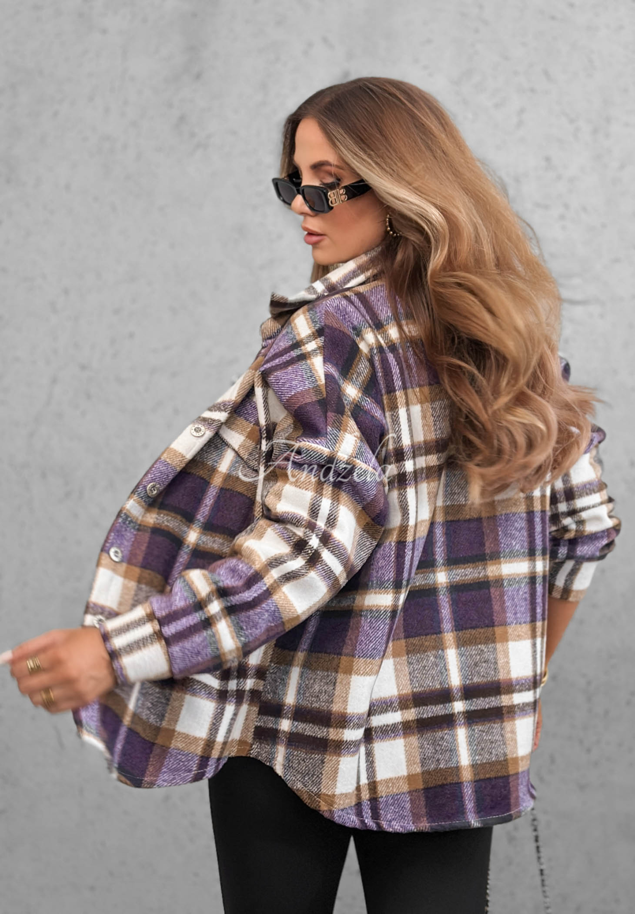 Cămașă exterioară în carouri Chestnut Check