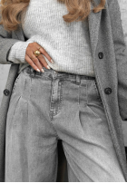Pantaloni jeansowe wide leg Daily Walk szare
